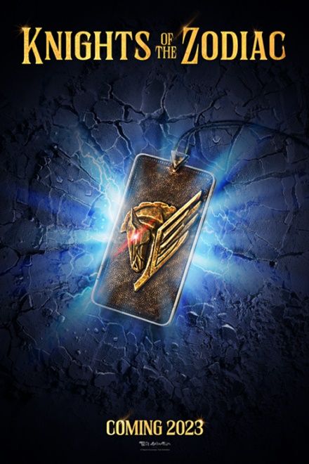 Affiche présentée, dans les coulisses et 2023 comme première année de l&rsquo;action en direct des Chevaliers du Zodiaque