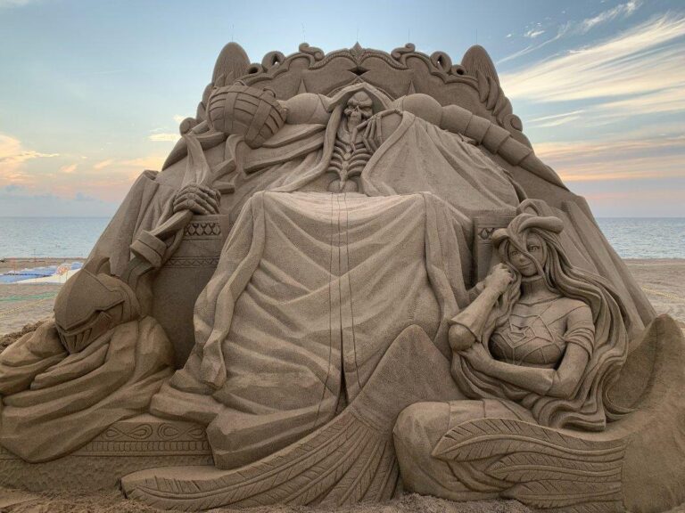 Overlord inspire une sculpture de sable spectaculaire