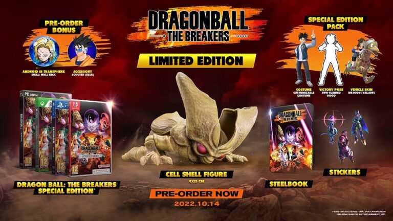 Tous les détails des éditions de Dragon Ball : The Breakers