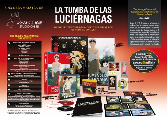 Selecta Vision lancera l&rsquo;édition A4 du Tombeau des lucioles le 28 octobre