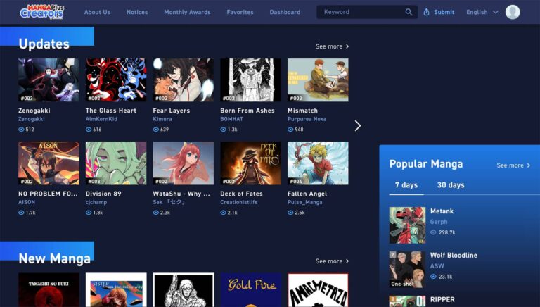 Shueisha présente la plateforme MANGA Plus Creators pour télécharger nos propres créations