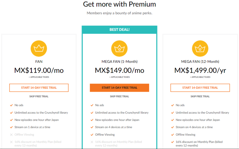 Crunchyroll va augmenter les prix de ses abonnements