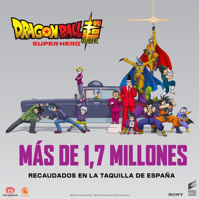 Dragon Ball Super: SUPER HERO devient le film Dragon Ball le plus rentable de l&rsquo;histoire en Espagne et est toujours sur le panneau d&rsquo;affichage