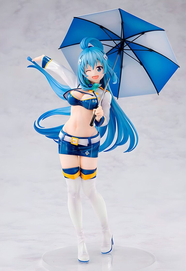 Aqua porte une combinaison de course sexy pour figure