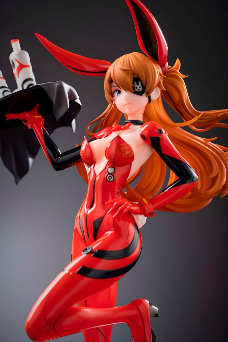 Asuka se déguise en lapin pour une figure érotique