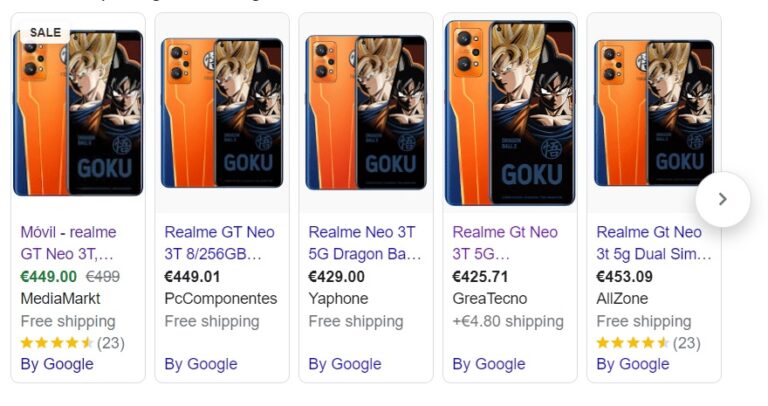 Le mobile realme GT NEO 3T Dragon Ball Z Edition est en super offre