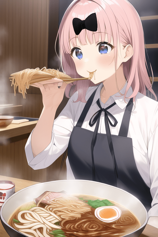 Les IA ne peuvent pas dessiner Chika en train de manger des ramen
