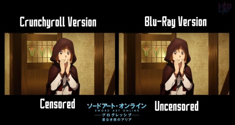 Le progressif est censuré sur Crunchyroll