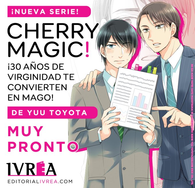Cherry Magic (30-sai fait Doutei da à Mahou Tsukai ni nareru rashii) sous licence Ivrea