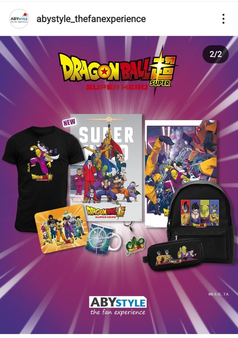 Dragon Ball Super : le merchandising Super Hero arrive en Europe