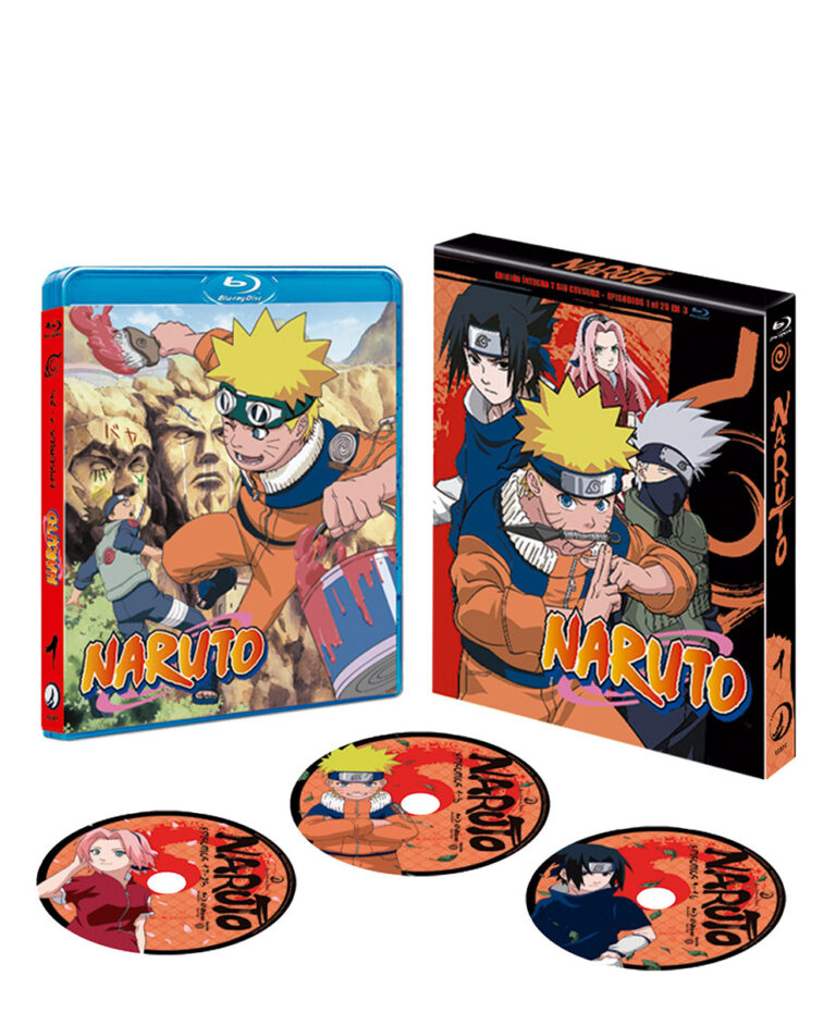 Le 25 janvier, Selecta Visión mettra en vente Naruto Box 1 sur Blu-ray sans boîte de conteneur, après avoir manqué d&rsquo;impression