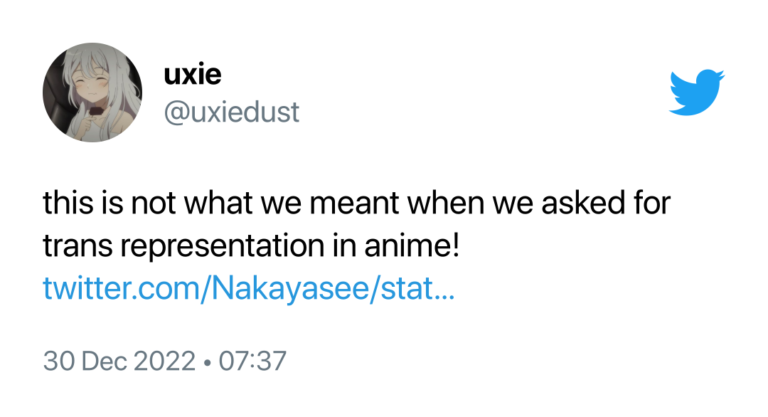 Les personnes trans espéraient être représentées à Oniichan wa Oshimai !  Kudasaï