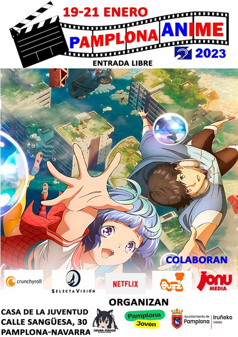 Pamplona Anime 2023, Série de films d&rsquo;animation du 19 au 21 janvier