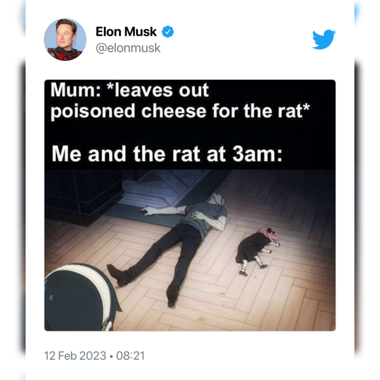 Elon Musk rend SPY x FAMILY viral avec un mème
