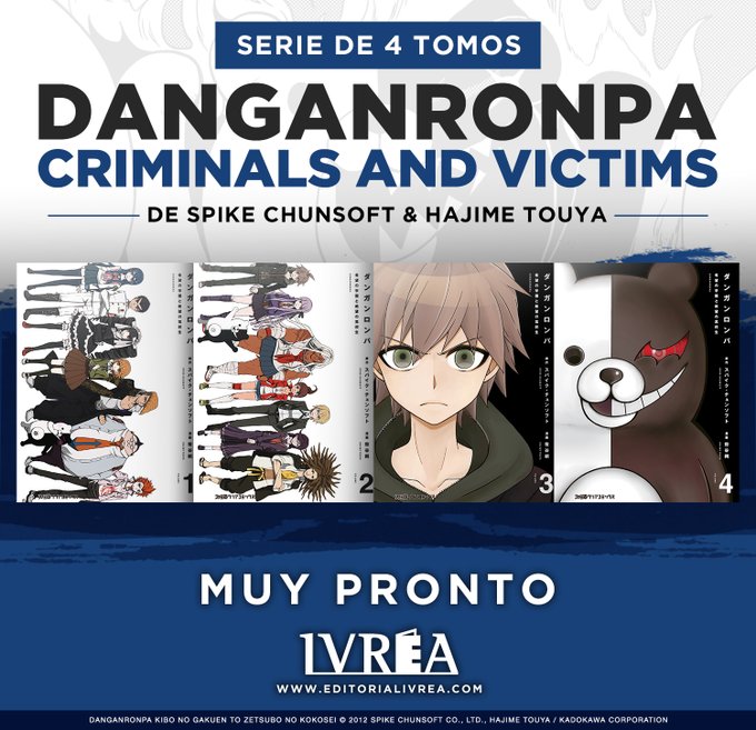 Criminels et victimes de Danganronpa sous licence d&rsquo;Ivrea