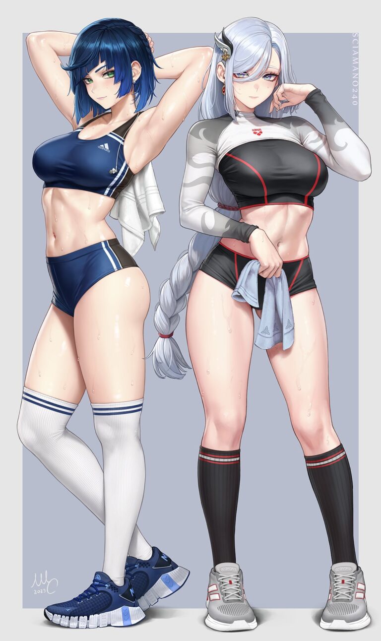 Yelan porte des vêtements de sport sexy dans un nouveau mod