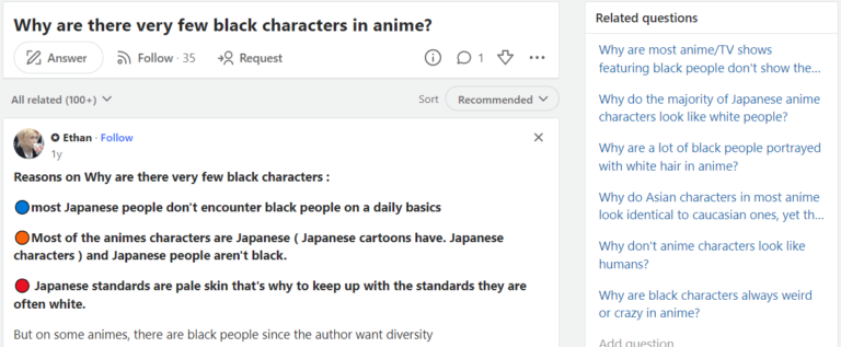 Les fans se demandent pourquoi il n&rsquo;y a pas de personnages colorés dans l&rsquo;anime –
