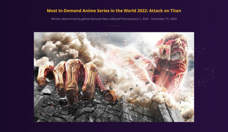 Shingeki no Kyojin était le plus populaire du streaming mondial en 2022
