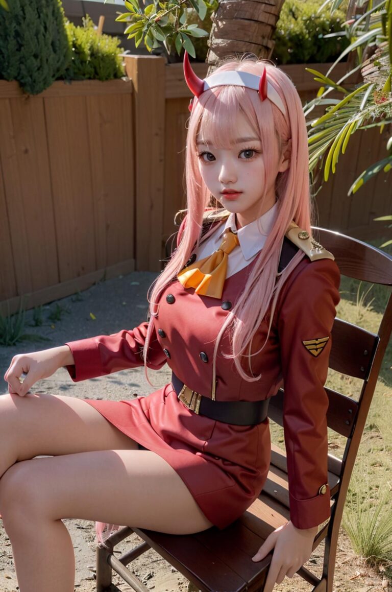 AI transforme Zero Two en une belle vraie fille –