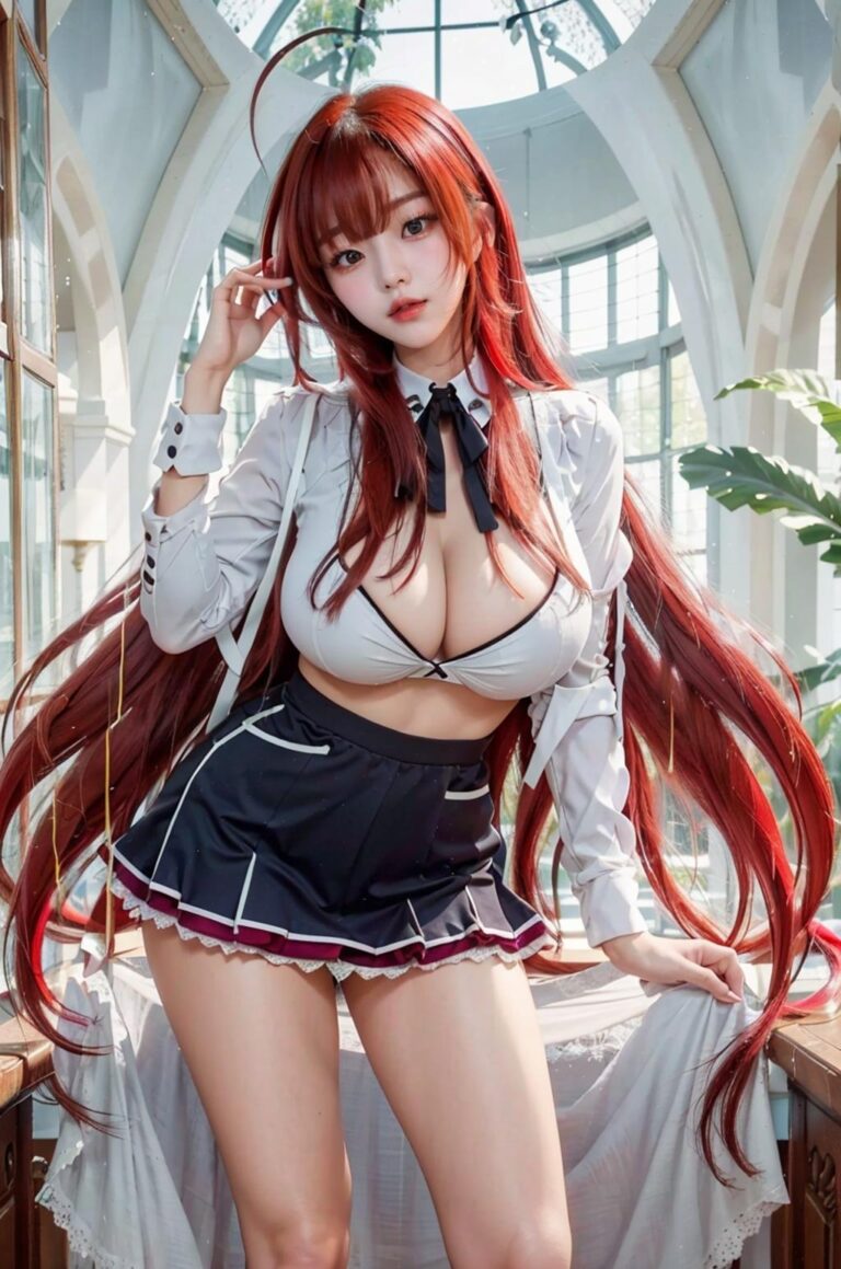 L&rsquo;IA transforme Rias Gremory en une vraie fille sexy