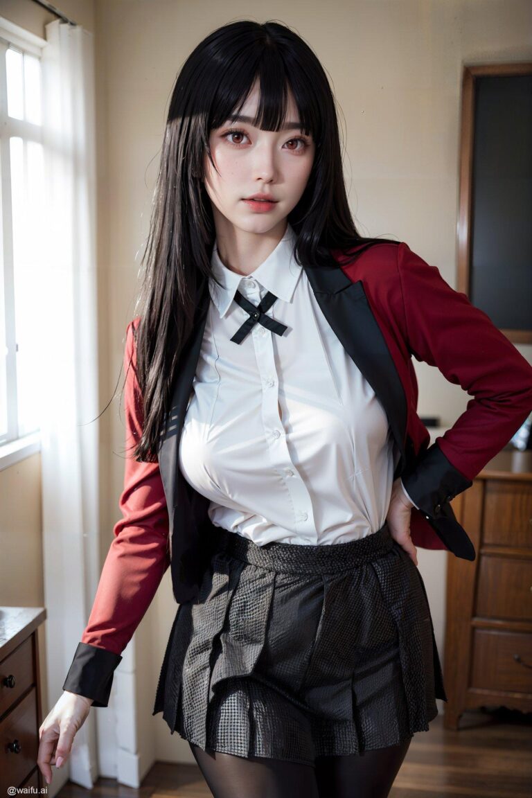 L&rsquo;IA transforme la folle Yumeko en une vraie fille sexy