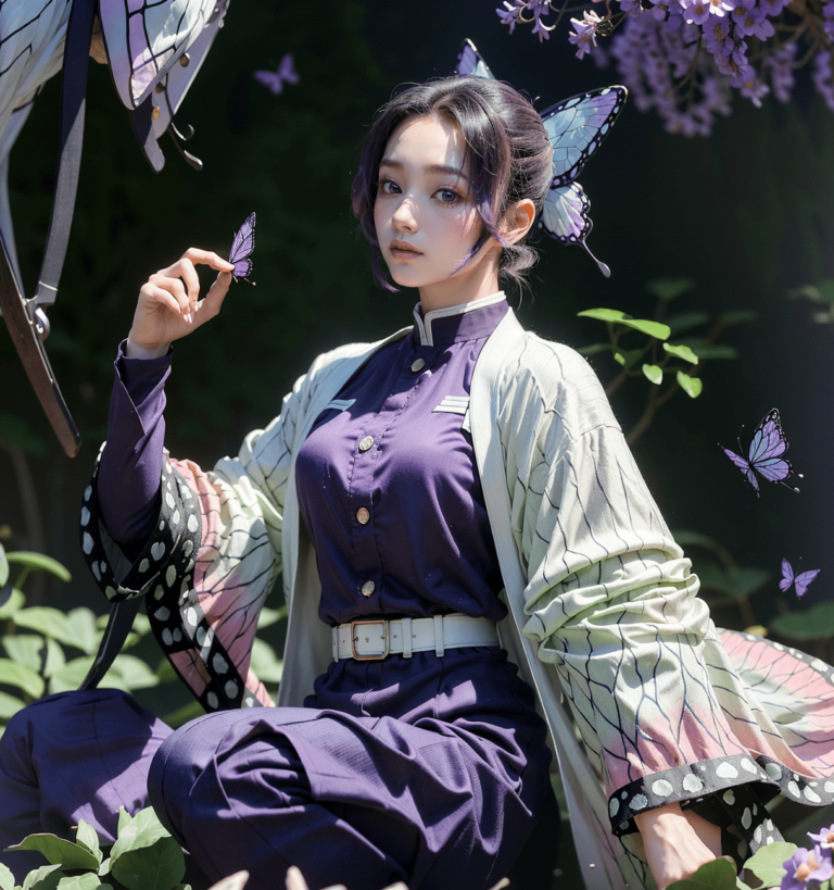 L&rsquo;IA transforme Shinobu Kocho en une belle vraie fille –