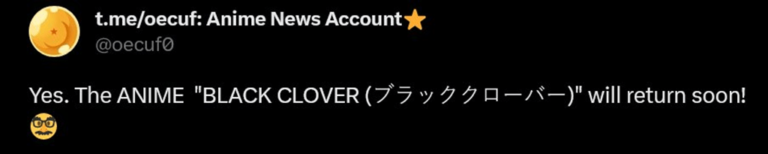 La nouvelle saison de Black Clover serait déjà en production