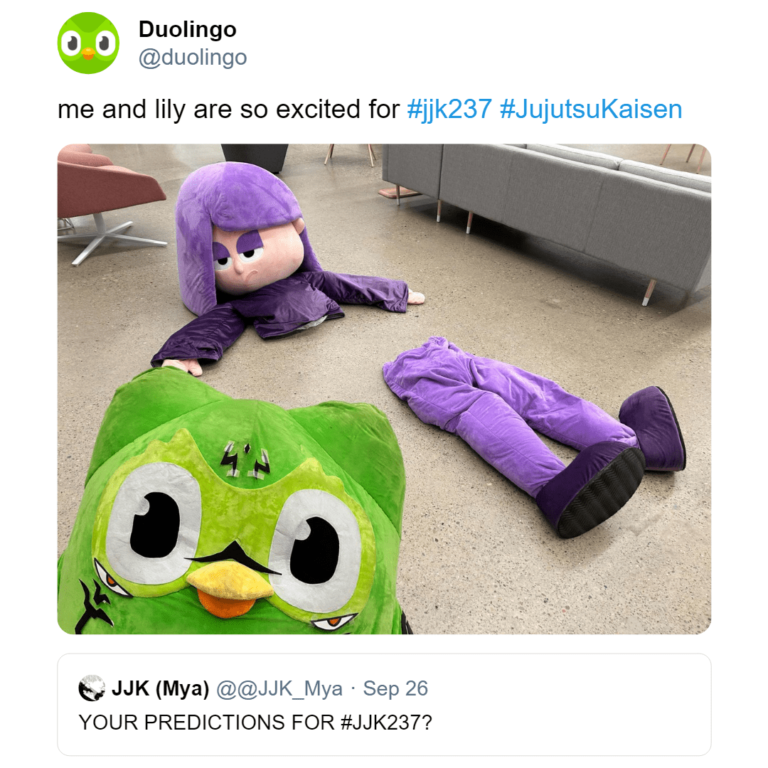 Duolingo taquine le sort de Satoru Gojo –