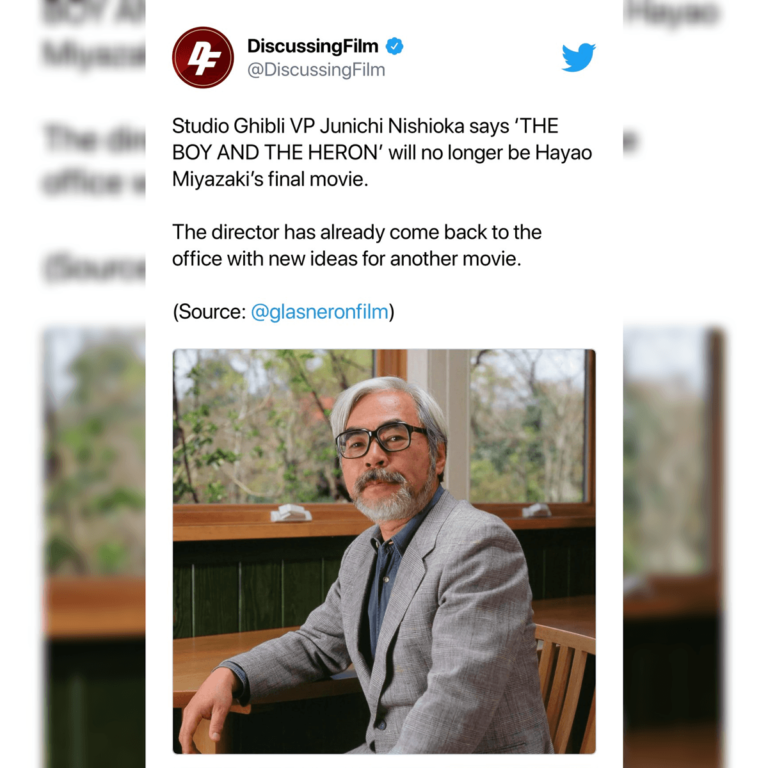 Hayao Miyazaki aurait encore menti sur sa retraite –