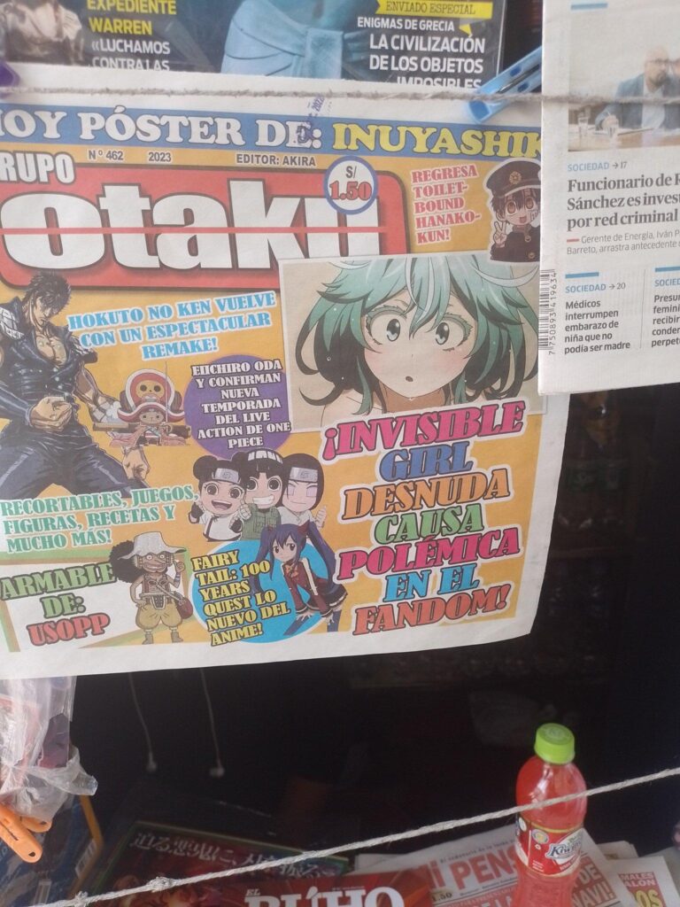 Invisible Girl arrive dans un journal au Pérou