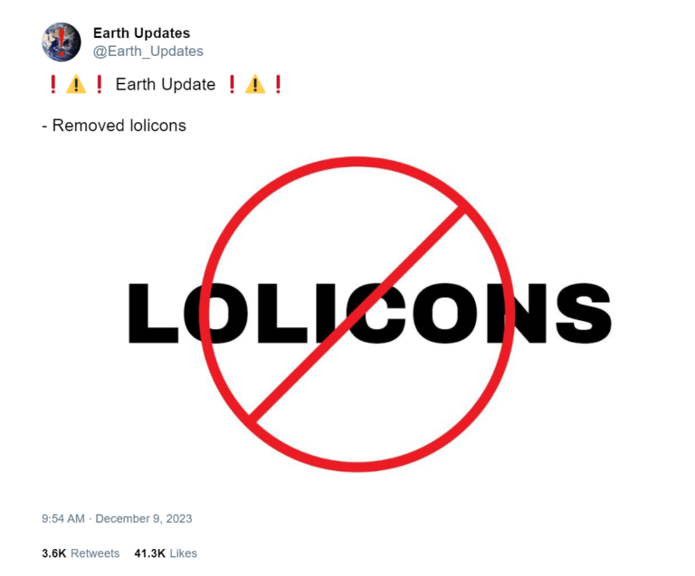Sur Twitter, ils célèbrent la « disparition de Lolis »
