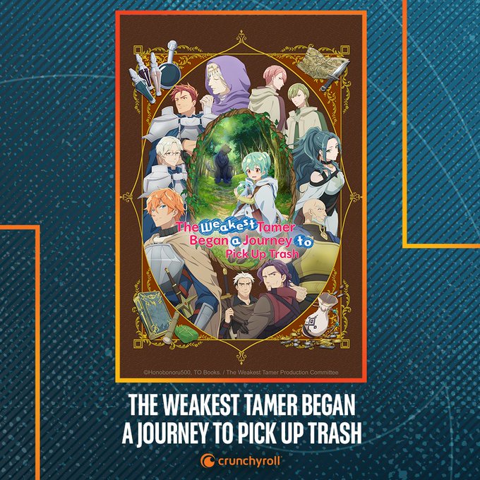 Le dompteur le plus faible a commencé un voyage pour ramasser les déchets arrive sur Crunchyroll le 12 janvier