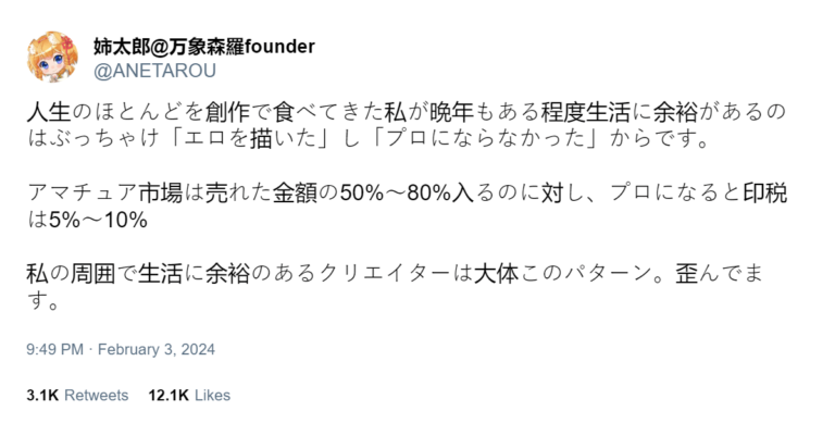 Les auteurs hentai auraient une « vie meilleure » que la vie normale –