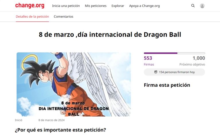 Ils demandent que le 8 mars soit le jour de Dragon Ball