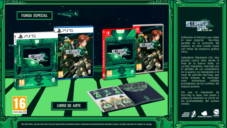 Meridiem Games publiera l'édition physique de Stories From Sol: The Gun-Dog