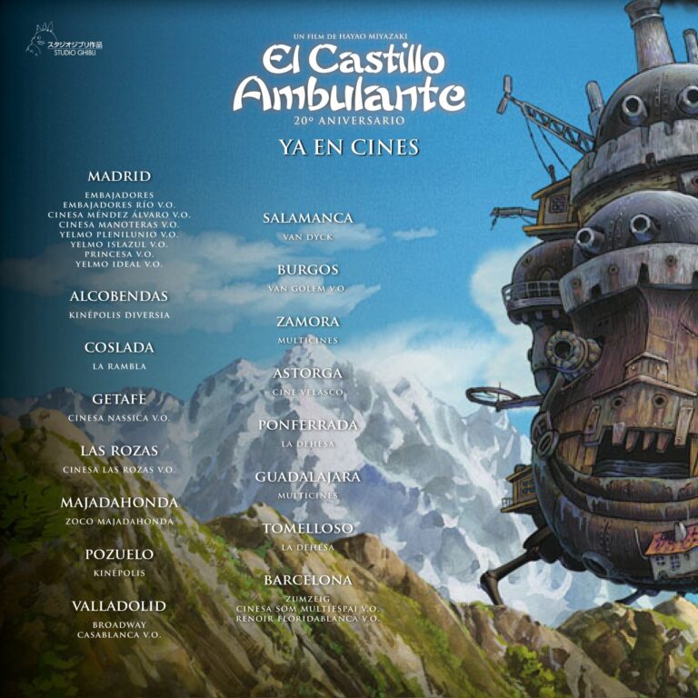 Liste des cinémas pour le retour en salles d'El Castillo Ambulante, réédition le 12 juillet