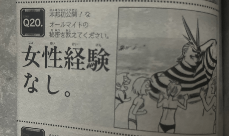My Hero Academia révèle All Might comme « vierge » –