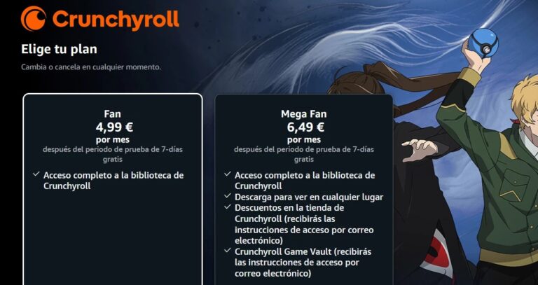 Prime Video ajoute Crunchyroll à sa liste d'abonnements supplémentaires disponibles en Espagne