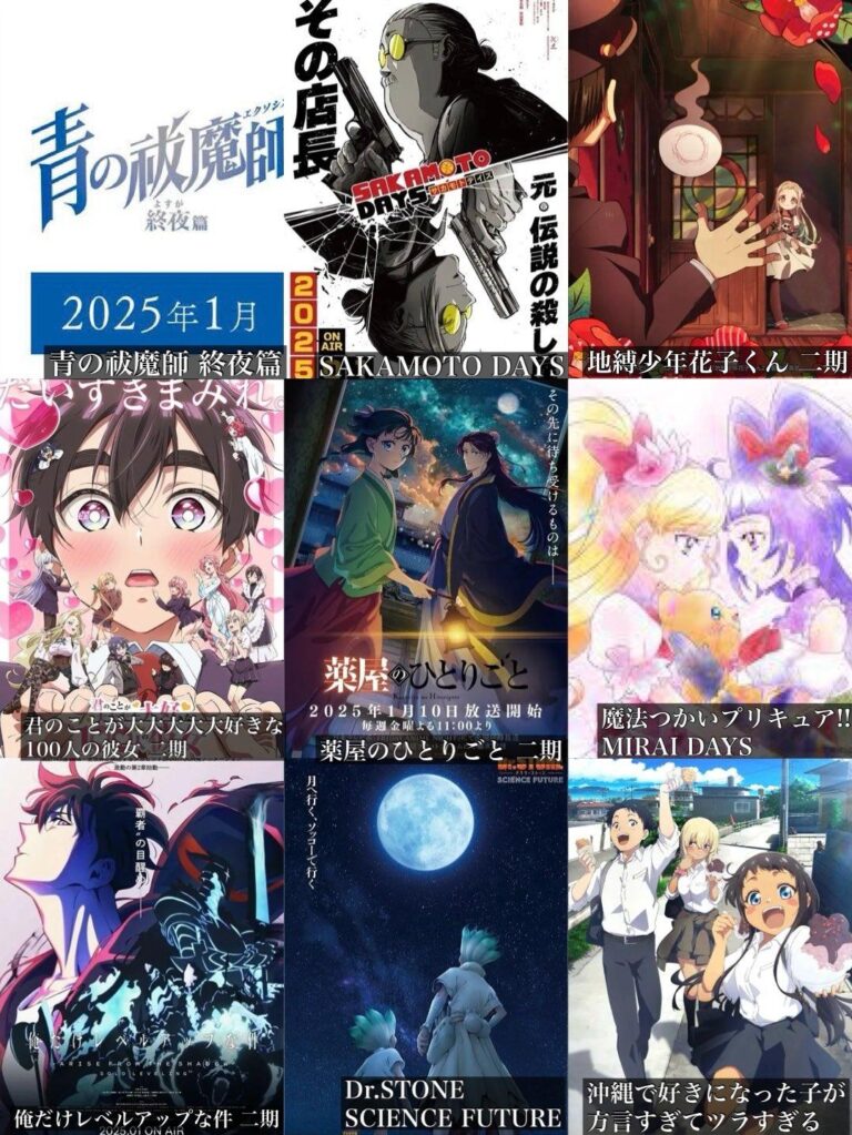 Quel anime attendez-vous le plus avec impatience pour l’hiver 2025 ?