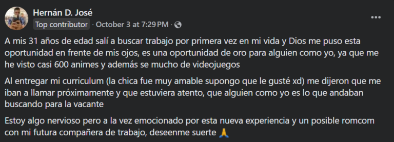 Un appel d'offres d'emploi otaku devient viral