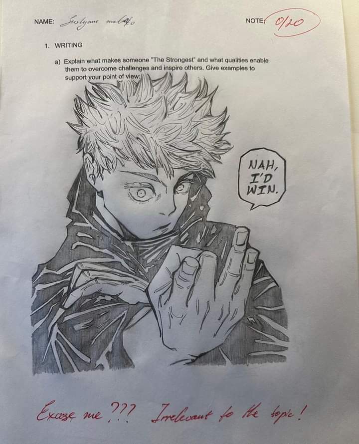 Jujutsu Kaisen se faufile lors d'un examen scolaire –