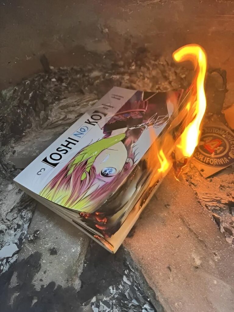 Les fans brûlent déjà leurs livres Oshi no Ko –