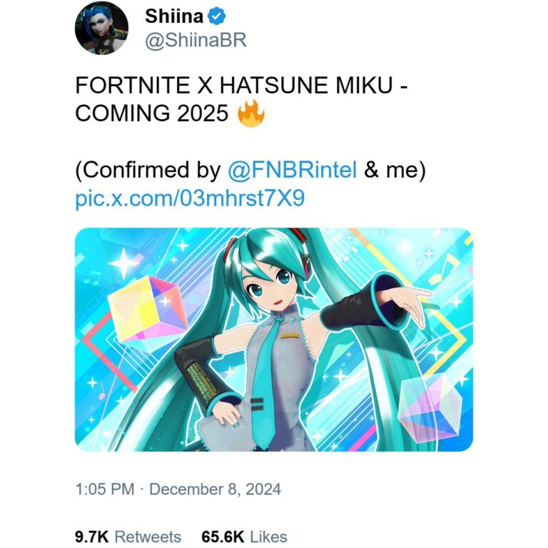 Hatsune Miku pourrait venir sur Fortnite –