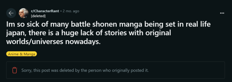 Ils critiquent le fait que le shonen n'ait lieu qu'au Japon
