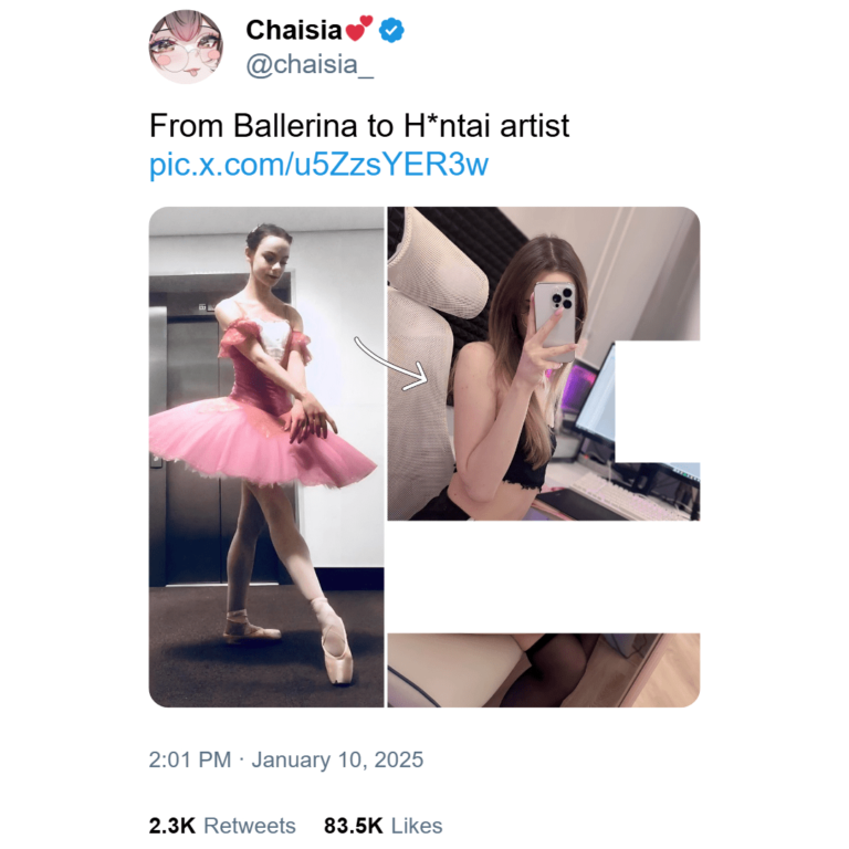 Une danseuse de ballet devient l'artiste H