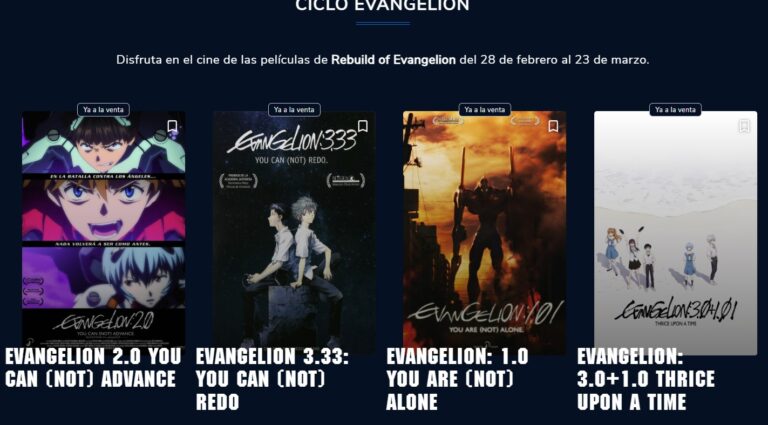 Cycle d'évangelion à Cinesa du 28 février au 23 mars