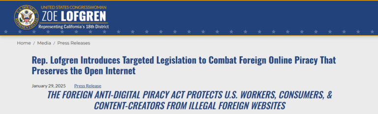 Les États-Unis prévoient du piraterie –