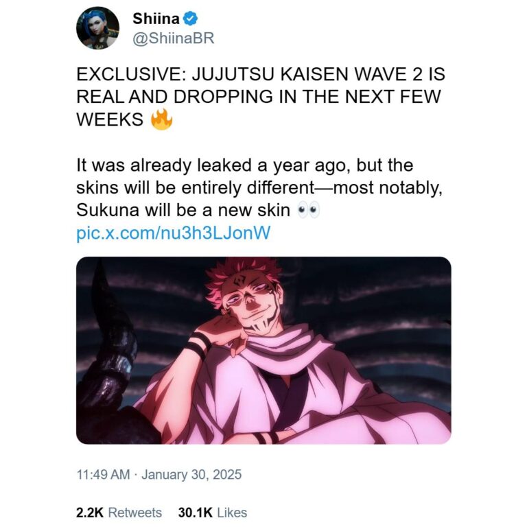 Ryomen Sukuna arriverait à Fortnite –