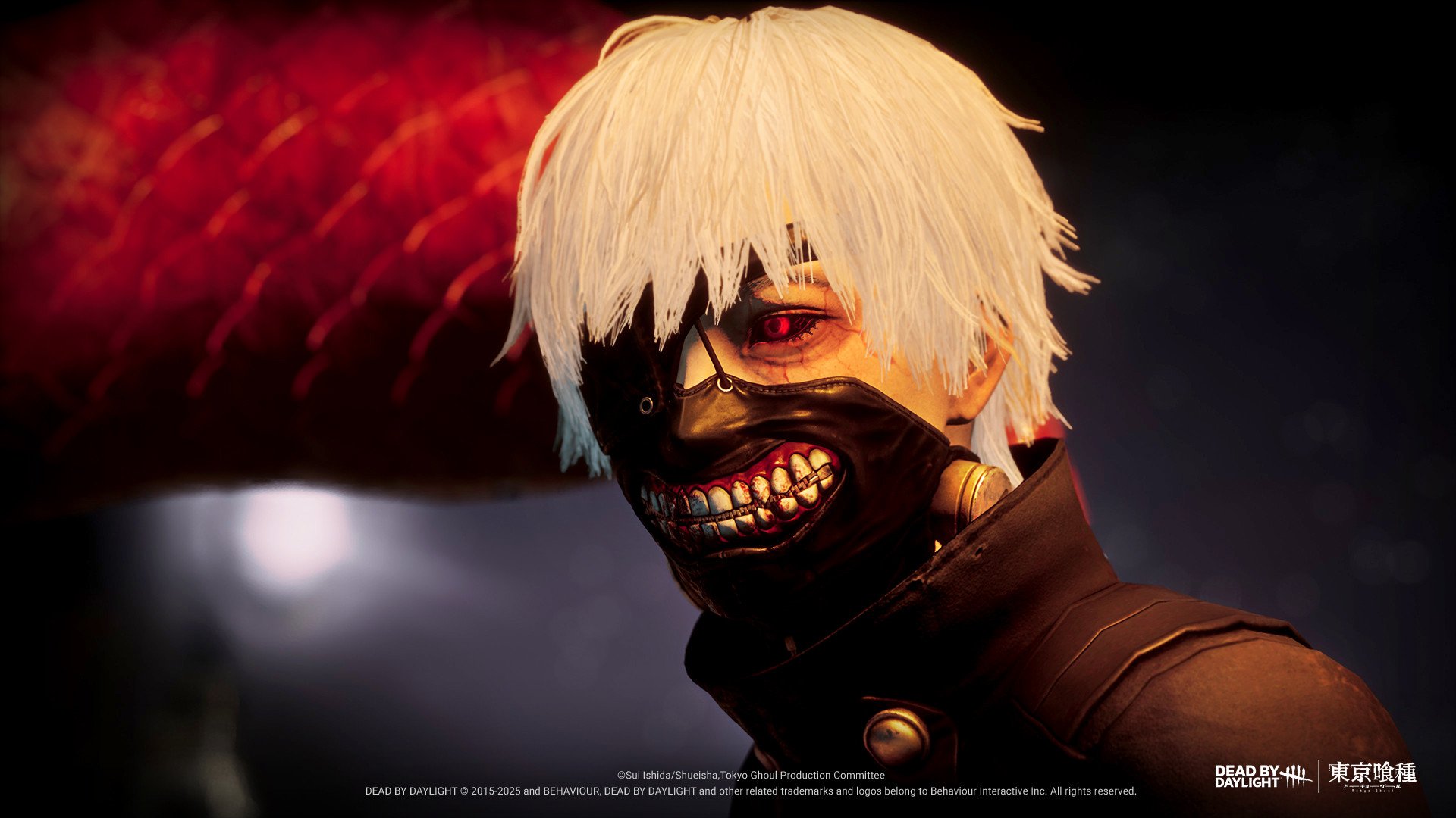 (c) Le comportement 2015-2025, mort par jour et autres marques et logos connexes appartiennent à Behavior Interactive Inc. Tous droitsrsreved. (c) Sui Ishida / Shueisha, comité de production de Tokyo Ghoul