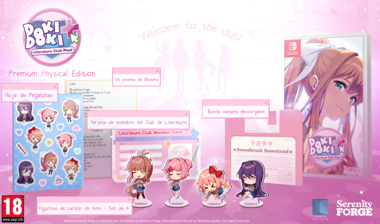 Serenity Forge annonce la relance de l'édition physique de Doki Doki Literature Club Plus pour Nintendo Switch